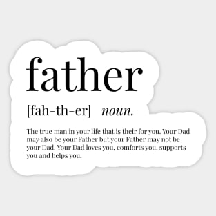 Father Definition Sticker